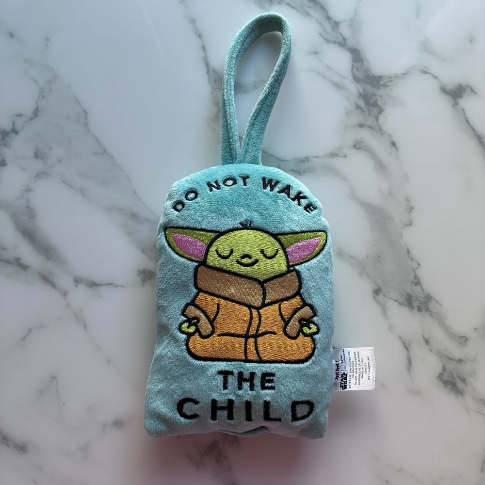 Little Sleepies Grogu Door Hanger Do not wake the child plush‎